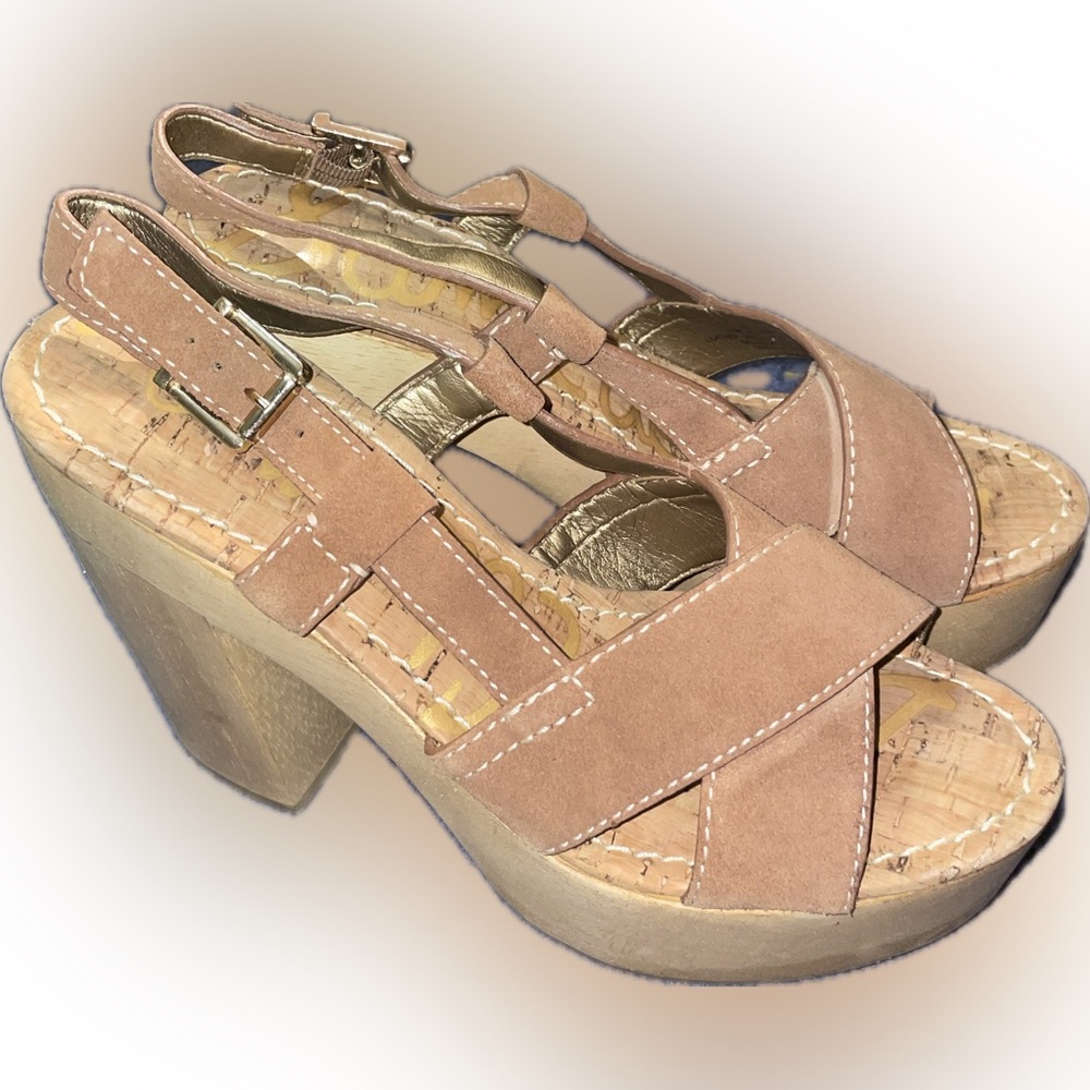 Sam Edelman suede platform sandals